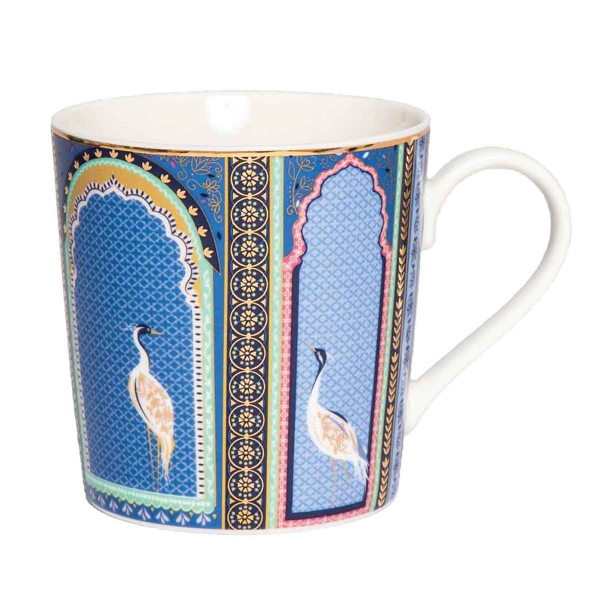 Sara Miller India Set of 4 Mugs, Assorted image number null